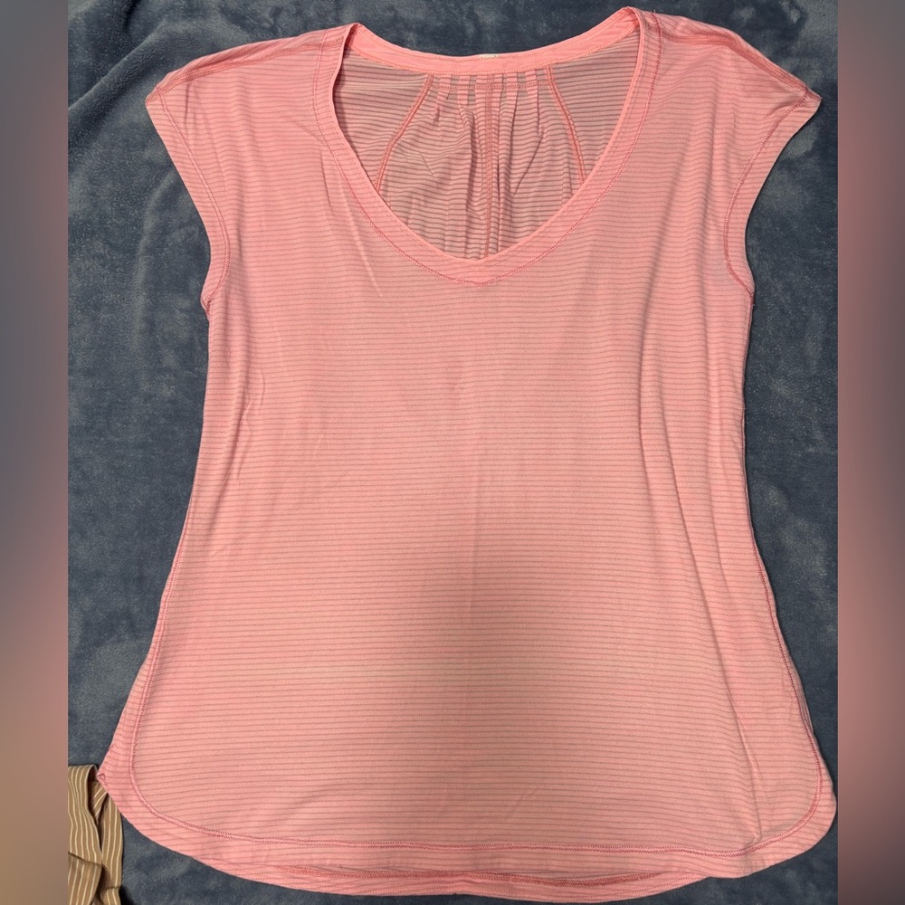 Lululemon Athletica Light Pink Short Sleeve Tee